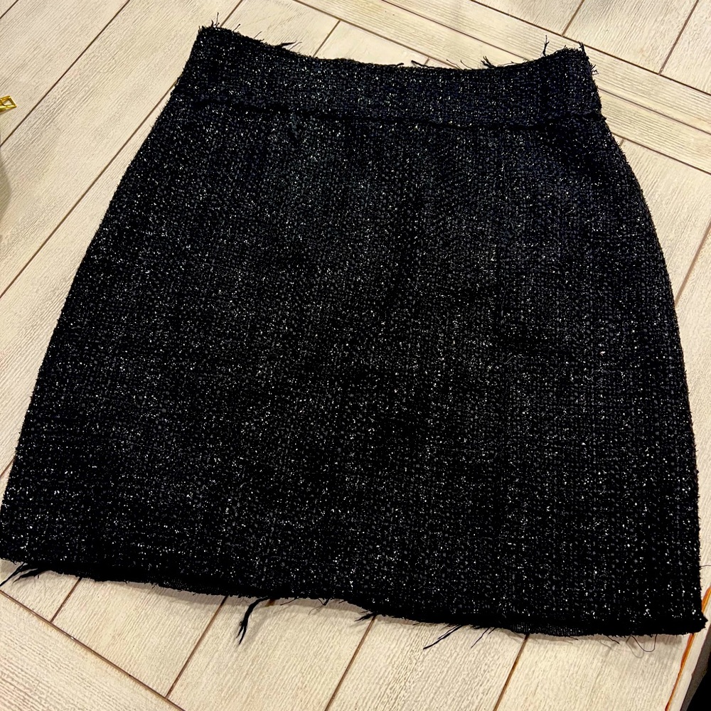 Black Tweed Skirt Size Large